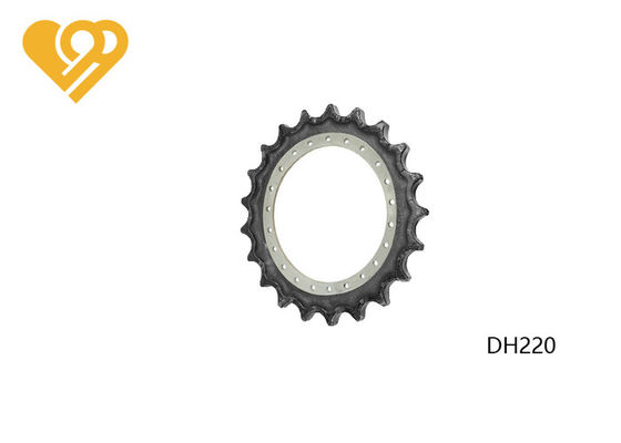 Black Excavator Drive Sprockets DH220 DH300 DH330-3 DAEWOO Undercarriage Parts