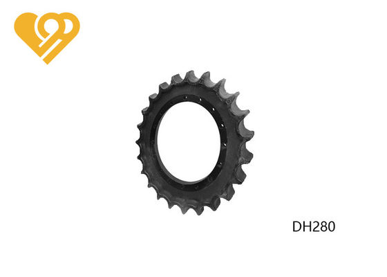 Black Excavator Drive Sprockets DH220 DH300 DH330-3 DAEWOO Undercarriage Parts