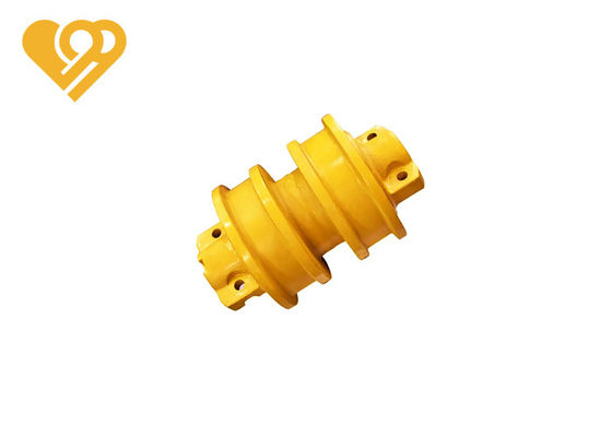 Heavy Duty Construction Equipment Undercarriage Spare Parts Caterpillar Bulldozer D8N D8R Single / Double Flange Bottom Heat-treated Track Roller