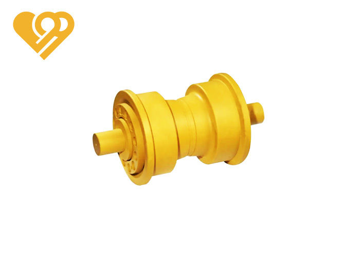 Heavy Duty Construction Equipment Undercarriage Spare Parts Caterpillar Bulldozer D8N D8R Single / Double Flange Bottom Heat-treated Track Roller