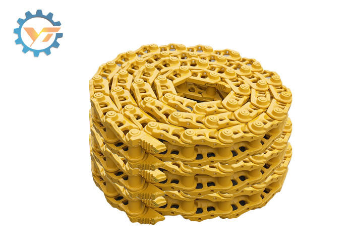 Yellow Bulldozer Track Chain Link 40Mn2 Or 35MnBH Steel Material