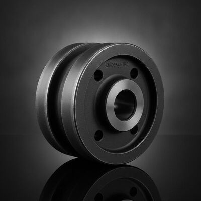 Quality Double Flange Track Bottom Roller for Komatsu D65 D85 Bulldozers in 50Mn Steel with HRC 40-55 Hardness factory