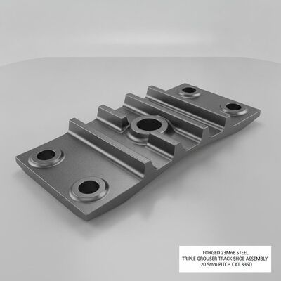 Quality Forged 23MnB Steel Triple Grouser Track Shoe Assembly with 202.5mm Pitch for Caterpillar 336D Excavator factory