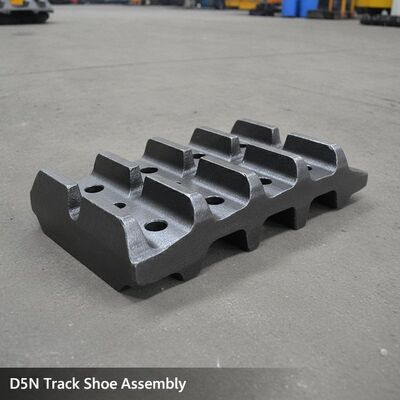 Quality D5N Caterpillar Bulldozer Track Shoe Assembly Forged 25MnB Steel Single Grouser Design 152.4mm Pitch Undercarriage Part factory