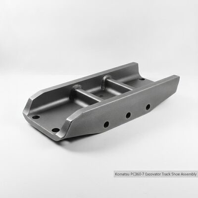 Quality Komatsu PC360-7 Excavator Track Shoe Assembly Forged 23MnB Steel Triple Grouser 216mm Pitch Undercarriage Part factory